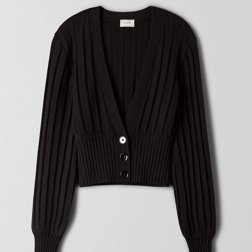 Wilfred plunge front cardigan